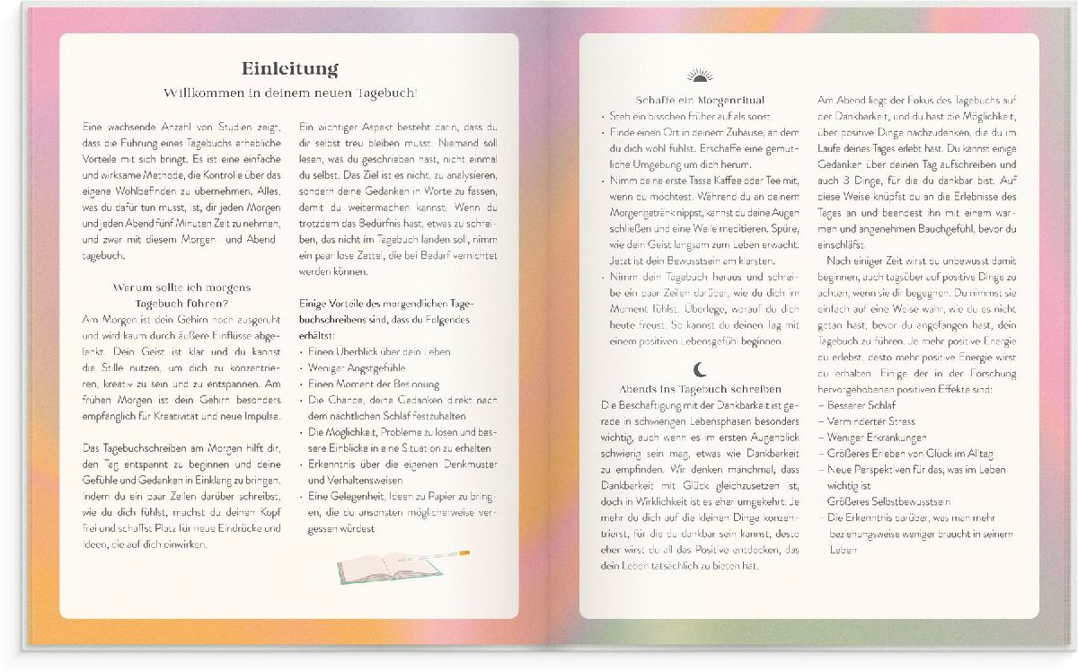 Produktbild: Burde - Morgen- & Abendtagebuch