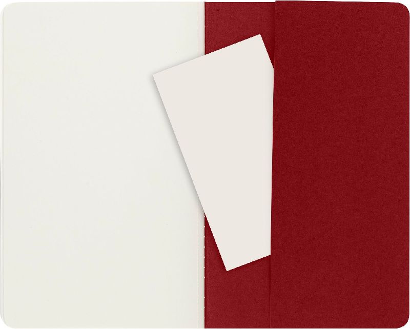Produktbild: Moleskine Cahier Pocket Plain Red Cover L. 3er Pack