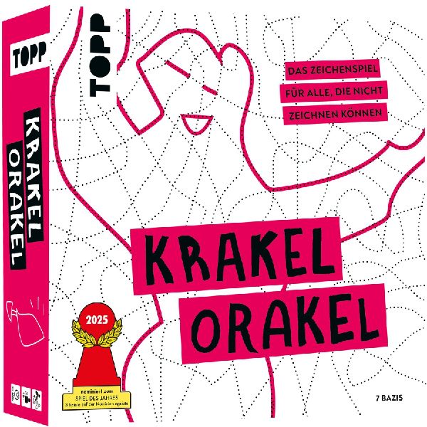 Produktbild: Krakel-Orakel - Das Zeichenspiel für alle, die nicht zeichnen können. Nominiert zum Spiel des Jahres 2025