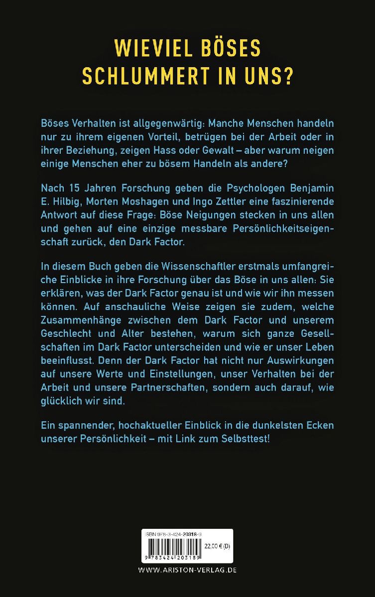 Produktbild: Dark Factor - die Essenz des Bösen in uns