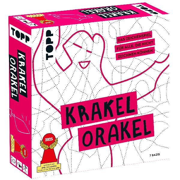 Produktbild: Krakel-Orakel - Das Zeichenspiel für alle, die nicht zeichnen können. Nominiert zum Spiel des Jahres 2025