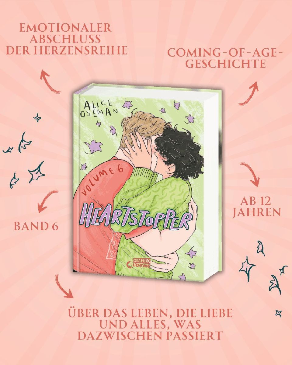 Produktbild: Heartstopper Volume 6 (deutsche Hardcover-Ausgabe)