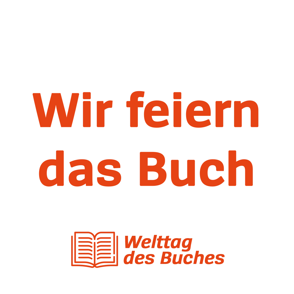 Grafik zum Welttag des Buches: Wir feiern das Buch