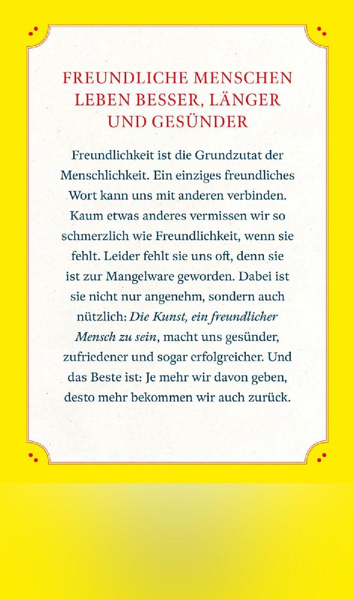 Produktbild: Über die Kunst, ein freundlicher Mensch zu sein