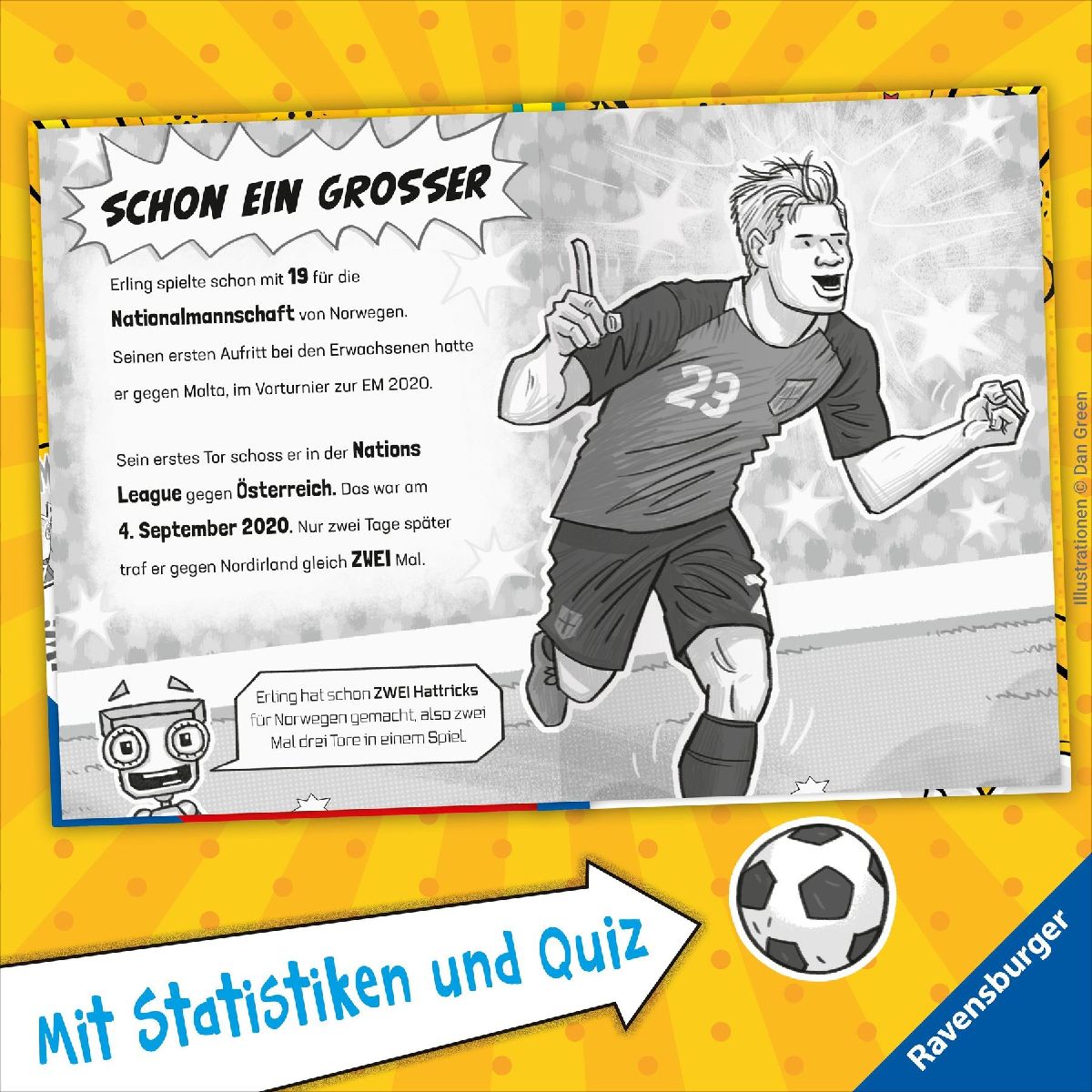 Produktbild: Fußball-Stars - Alles über Haaland. Vom Fußball-Talent zum Megastar