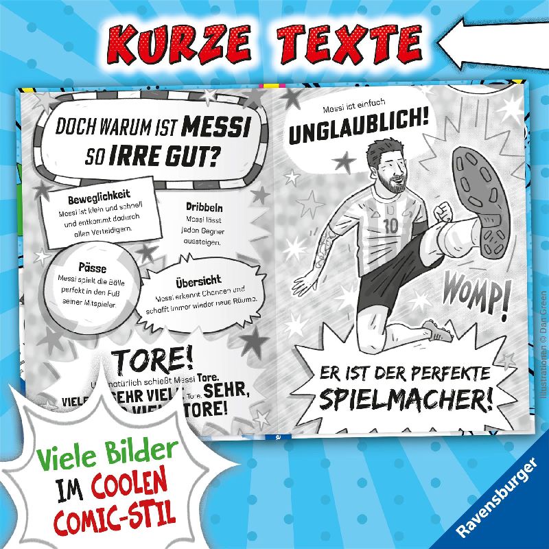 Produktbild: Fußball-Stars - Alles über Messi. Vom Fußball-Talent zum Megastar