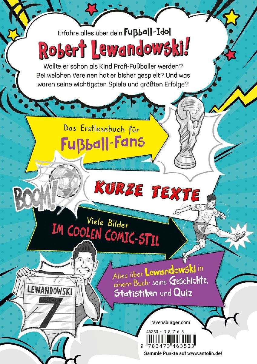 Produktbild: Fußball-Stars - Alles über Lewandowski. Vom Fußball-Talent zum Megastar