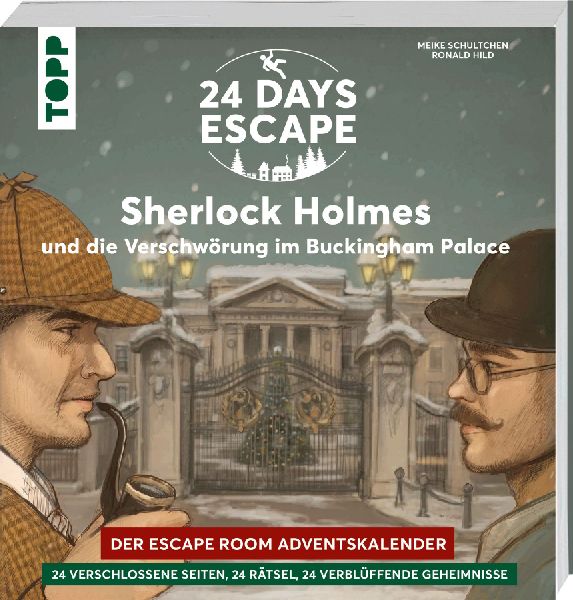 Produktbild: 24 DAYS ESCAPE - Der Escape Room Adventskalender: Sherlock Holmes und die Verschwörung im Buckingham Palace