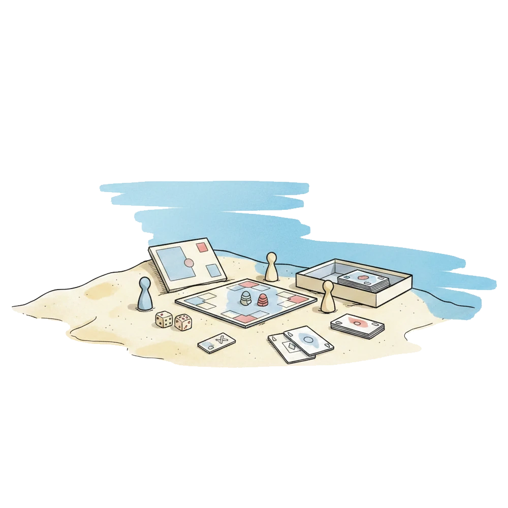 Sommer Spiele am Strand