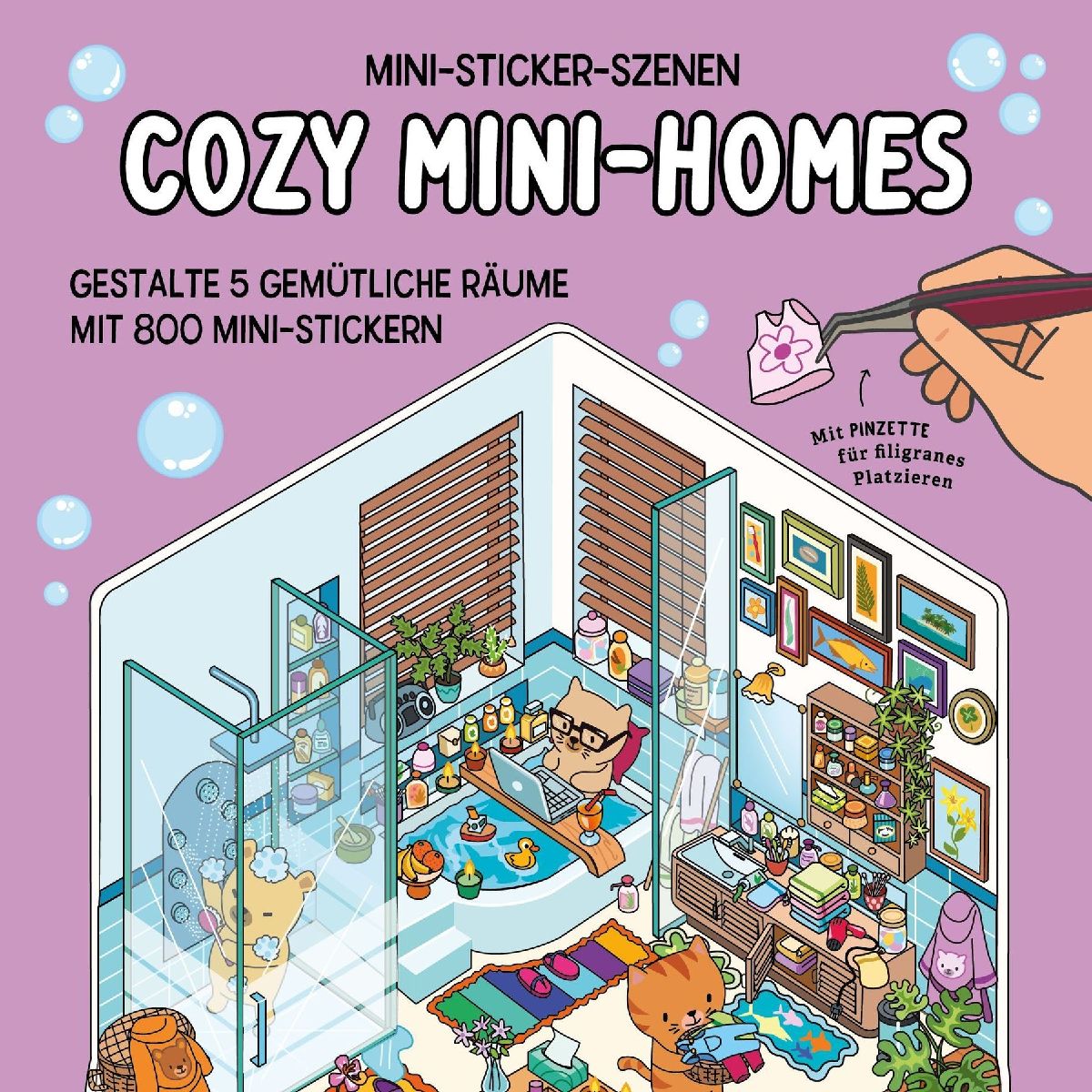 Produktbild: Mini-Sticker-Szenen - Cozy Mini-Homes I 3D-Sticker