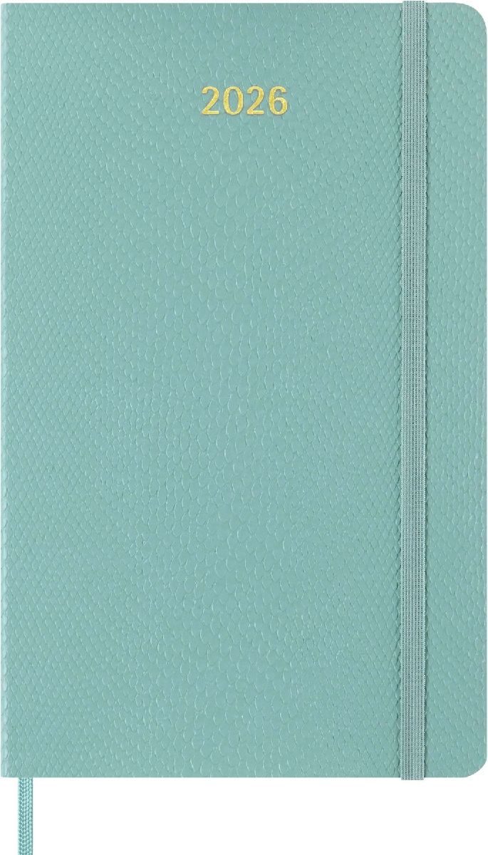 Produktbild: Moleskine 12 Monate Precious & Ethical Wochen Notizkalender 2026, L/A5, liniert, weicher Einband, Mamba Hellgrün, mit Box