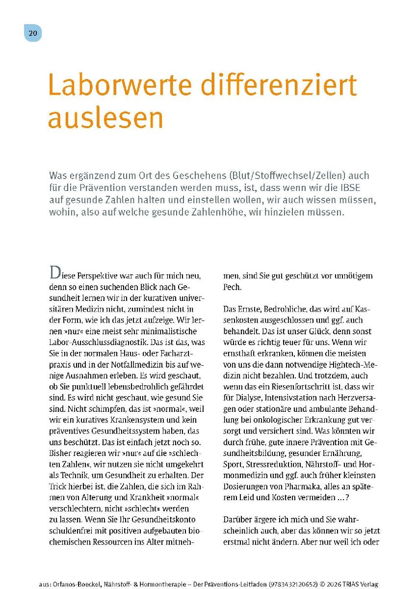 Produktbild: Nährstoff- & Hormontherapie - Der Präventions-Leitfaden