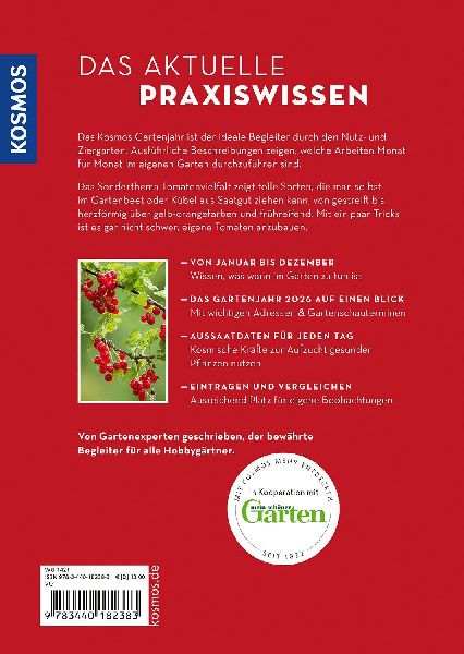 Produktbild: Kosmos Gartenjahr 2026