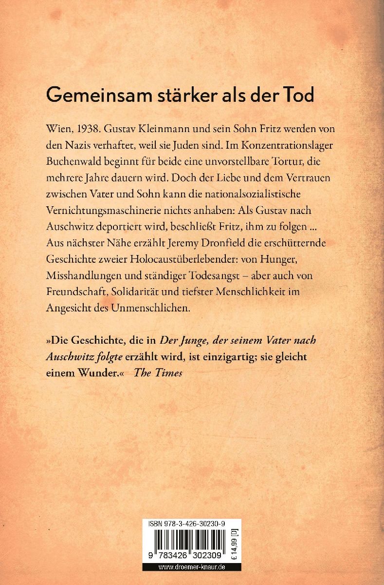 Produktbild: Der Junge, der seinem Vater nach Auschwitz folgte