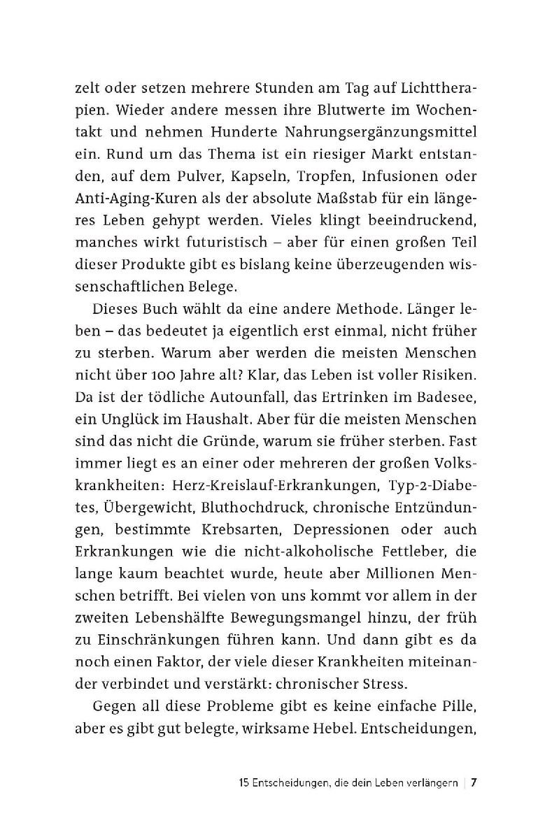 Produktbild: 15 Entscheidungen, die dein Leben verlängern
