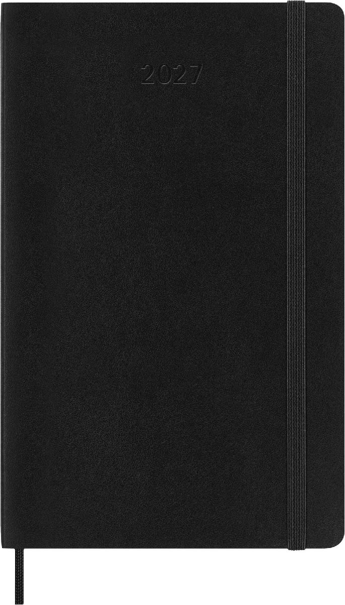 Produktbild: Moleskine 12 Monate Wochen Notizkalender Deutsch 2027, Large/A5, 1 Wo = 1 Seite, rechts linierte Seite, Weicher Einband, Schwarz
