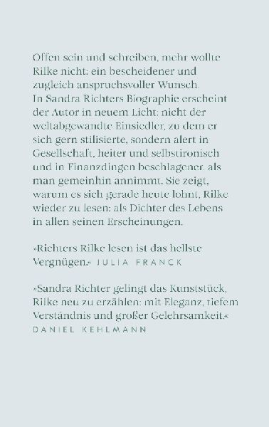 Produktbild: Rainer Maria Rilke oder Das offene Leben