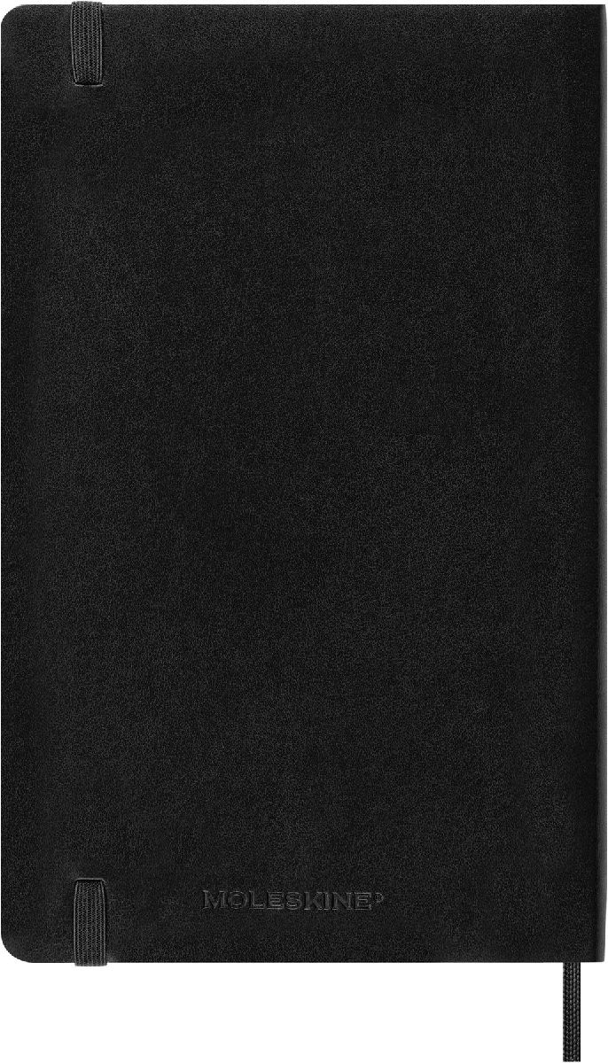 Produktbild: Moleskine 18 Monate Tagesnotizkalender 2026/2027, L/A5, 1 Tag = 1 Seite, Weicher Einband, Schwarz