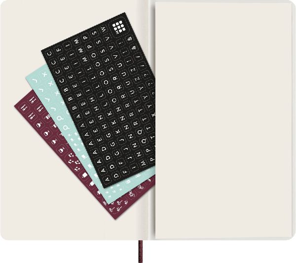 Produktbild: Moleskine 12 Monate Precious & Ethical Wochen Notizkalender 2026, L/A5, liniert, weicher Einband, Mamba Bordeaux, mit Box