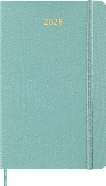 Produktbild: Moleskine 12 Monate Precious & Ethical Wochen Notizkalender 2026, L/A5, liniert, weicher Einband, Mamba Hellgrün, mit Box