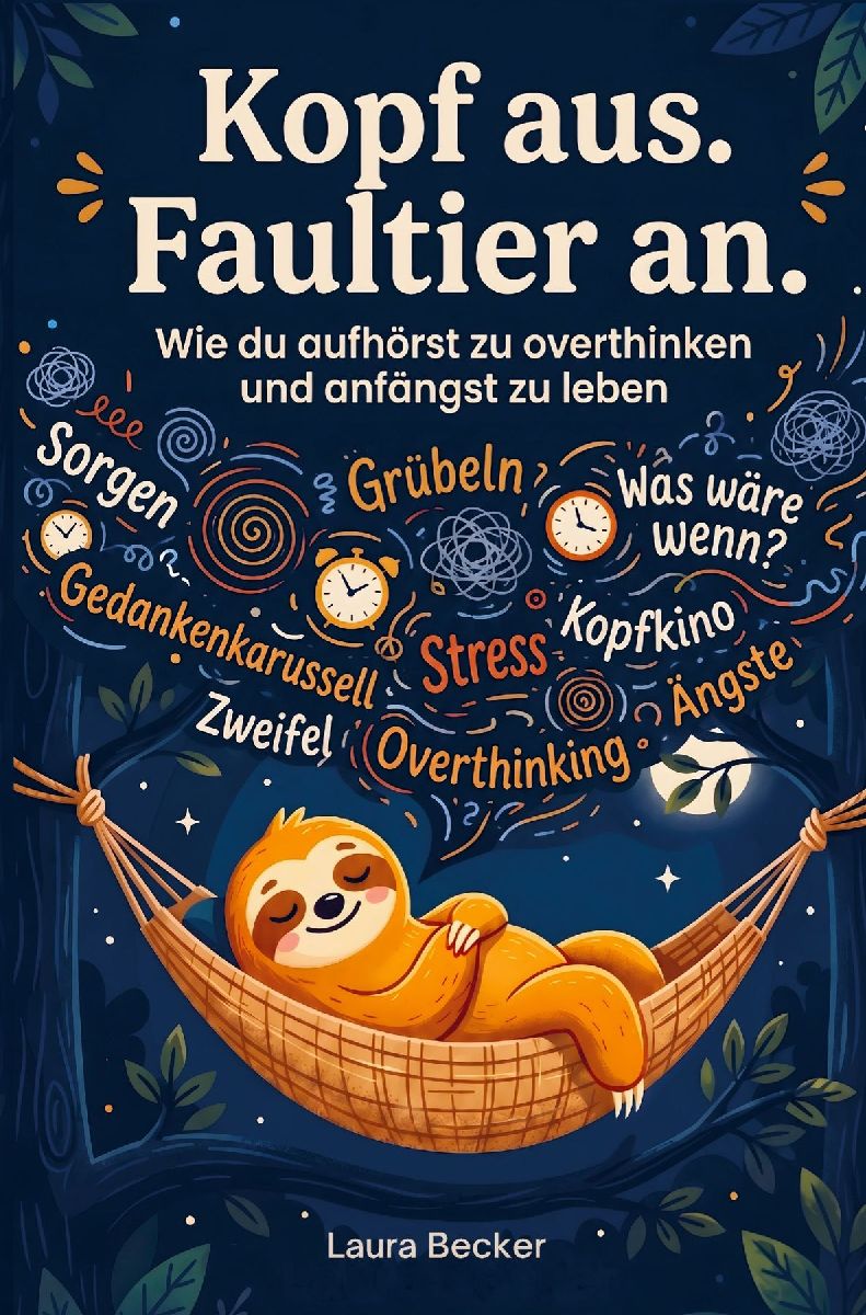 Produktbild: Kopf aus. Faultier an - Wie du aufhörst zu overthinken und anfängst zu leben