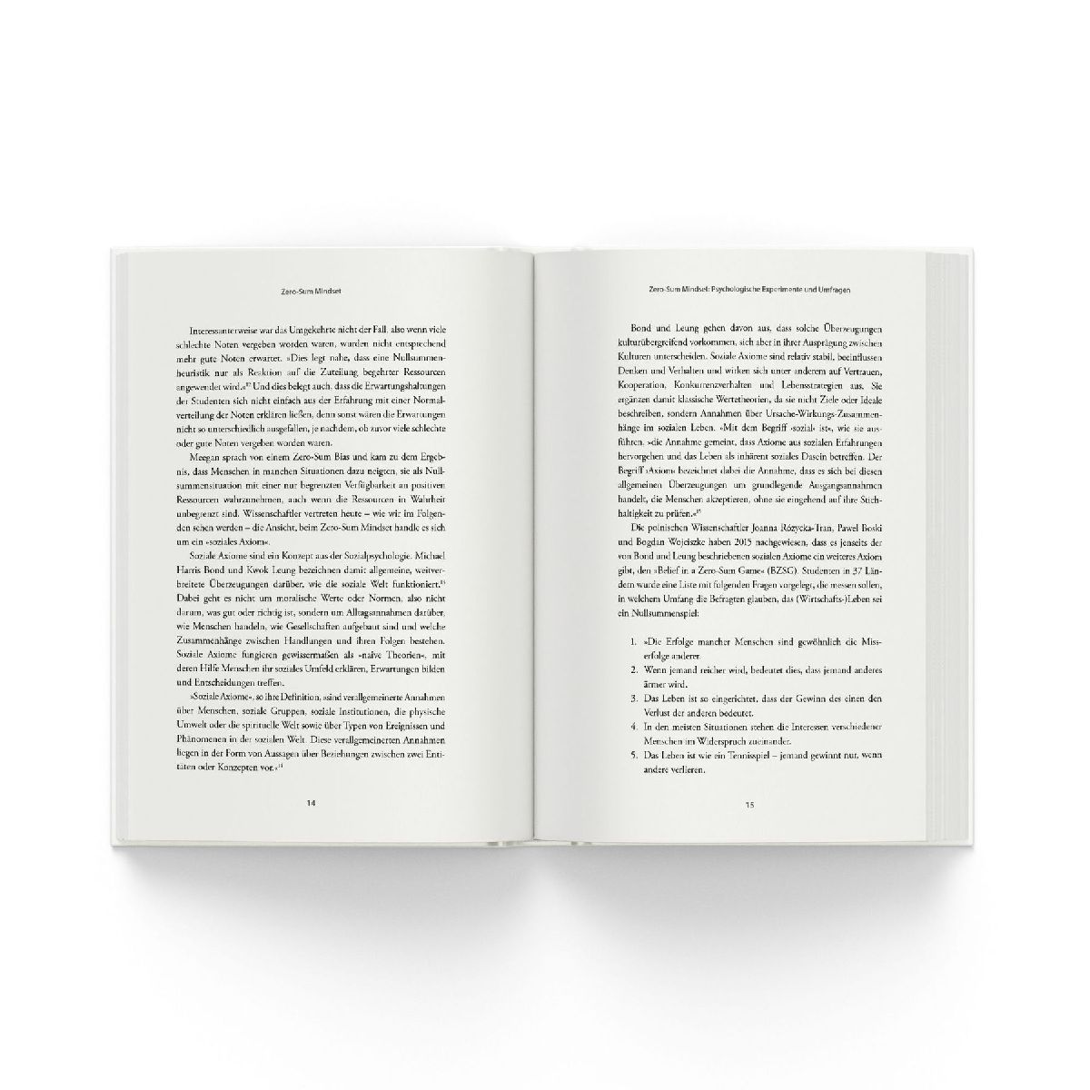 Produktbild: ZERO SUM MINDSET