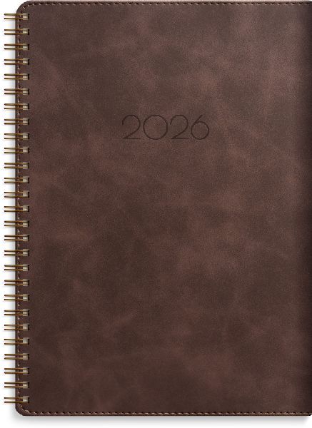 Produktbild: Burde Kalender 2026 Senator A5 Twist braun