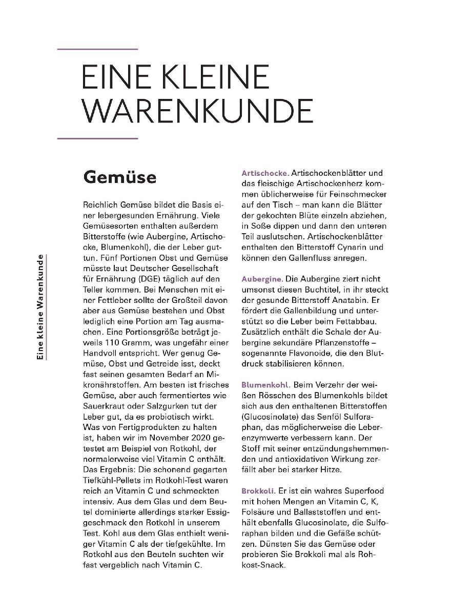 Produktbild: Die richtige Ernährung bei Fettleber