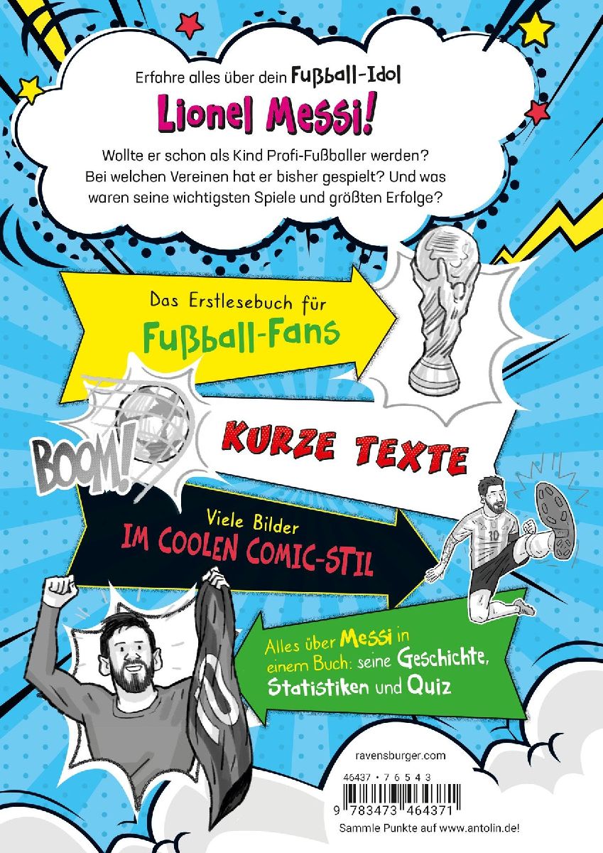 Produktbild: Fußball-Stars - Alles über Messi. Vom Fußball-Talent zum Megastar