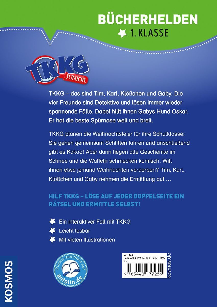 Produktbild: TKKG Junior, Bücherhelden 1. Klasse, Rettet Weihnachten!