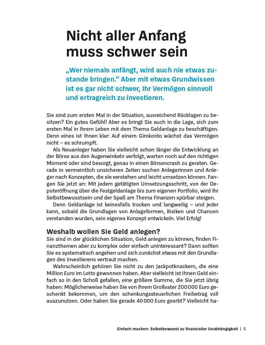 Produktbild: Geldanlage für Anfänger
