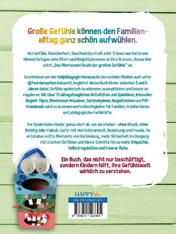 Produktbild: Das Montessori Buch der großen Gefühle