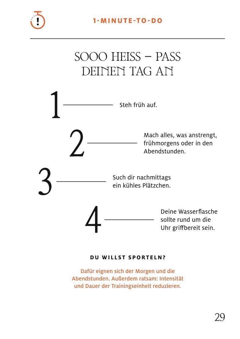 Produktbild: 1-Minuten-Strategie Hitze