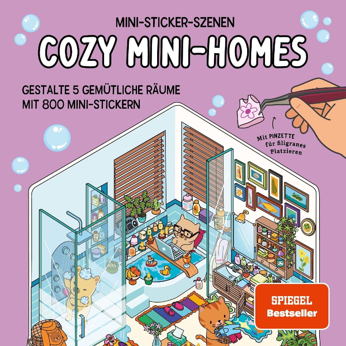Produktbild: Mini-Sticker-Szenen - Cozy Mini-Homes I 3D-Sticker