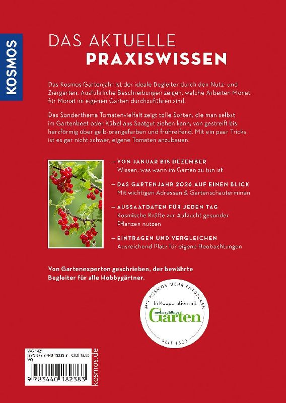Produktbild: Kosmos Gartenjahr 2026