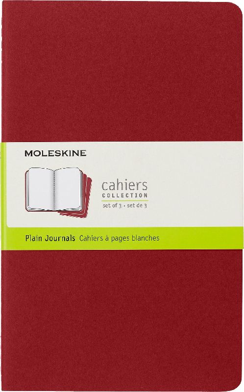 Produktbild: Moleskine Cahier Pocket Plain Red Cover L. 3er Pack