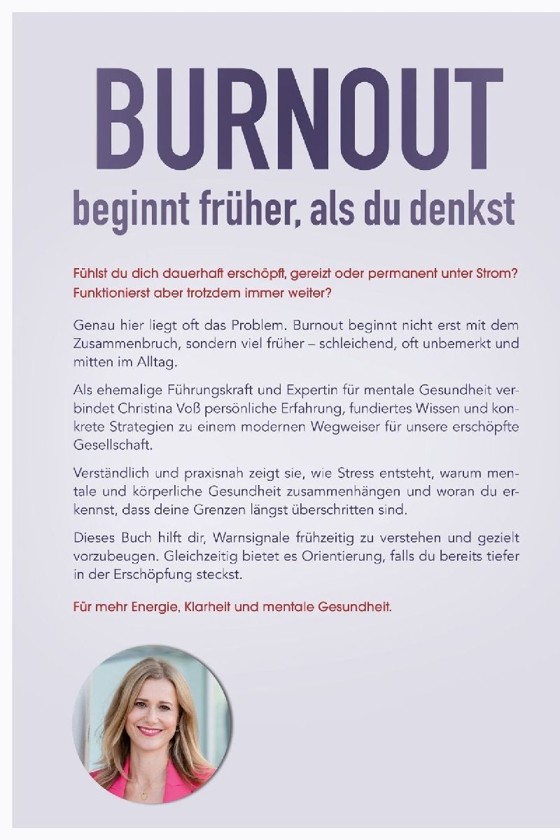 Produktbild: Burnout beginnt früher, als du denkst